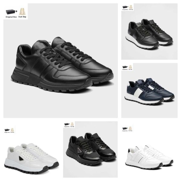 

new men shoes prax 01 sneakers re-nylon brushed leather nylon mesh brand men's black skateboard walking runner casual outdoor sports sh