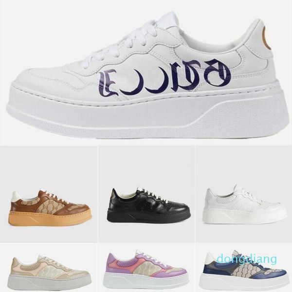 

shoe ggity canvas 2022 ribbon mens sole womens fashion casual leather shoes thick sneakers skate design retro basketball run shoes 35-45, Black