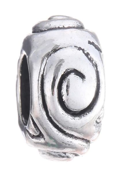 

women fashion silver jewelry diy european beads round shape charm big hole loose bead for european bracelet 172090504, Black