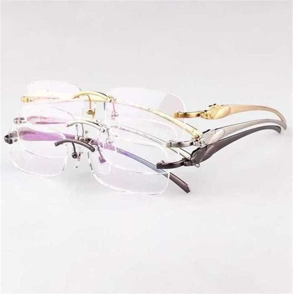 

20% off for luxury designers square metal eyeglasses clear transparent panther men optical frames women prescription pchromic glasseskajia, White;black