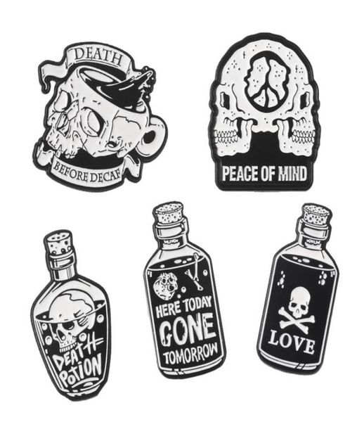 

vintage punk style brooches pin for women fashion dress coat shirt demin metal brooch pins badges backpack gift jewelry6620298, Gray