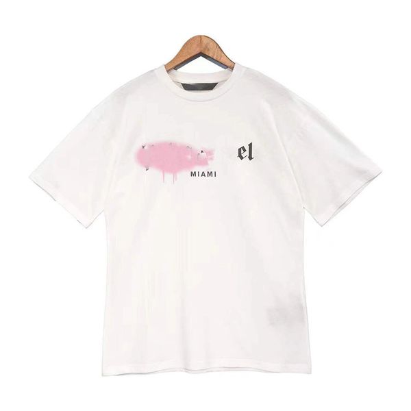 

tshirt printing ink cotton and silk graphic t shirts man and women's loose tshirt tees man s casual chest letter shirt luxurys clothin, White;black