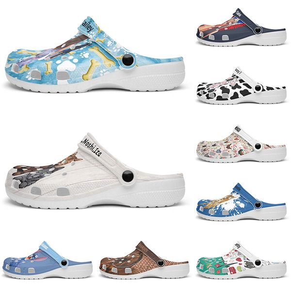 

Customized beautiful and comfortable fashionable glossy Diy shoes for men and women's indoor slippers 36-94196