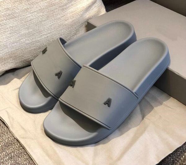 

designers slippers men women floral slides woman brands flats platform sandals rubber gear sole mule flip flops beach causal shoes loafers s, Black