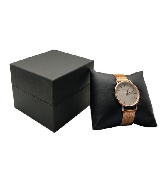 

5pcs jewelry packaging cases black paper with black velvet cushion pillow watch storage bracelet organizer gift box storage box 644528033, Black;white