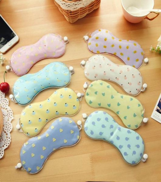 

for a good sleep travel eyeshade and cute cartoon children ice compress eyepatches fruit eye mask ship in random5777827