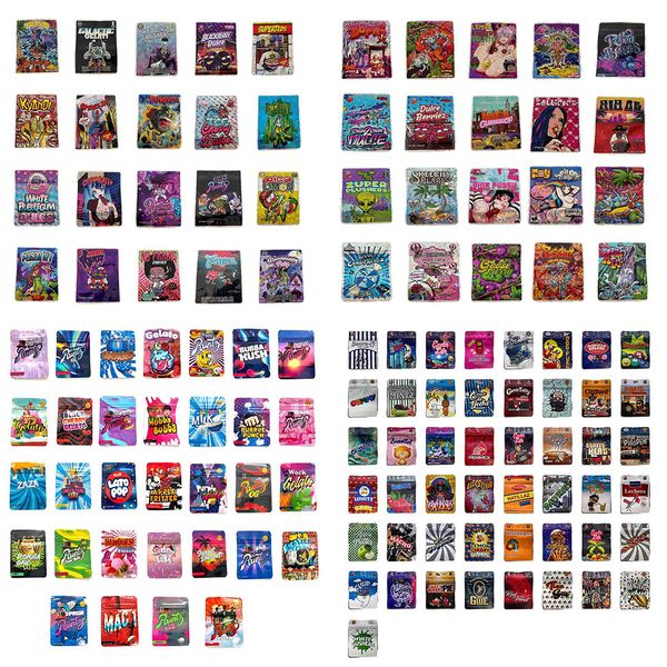 

50 kinds of backpack boyz cali packs resealable smell proof bags clifford sweet potato pie tien piss gummy cap italian ice edibles packaging