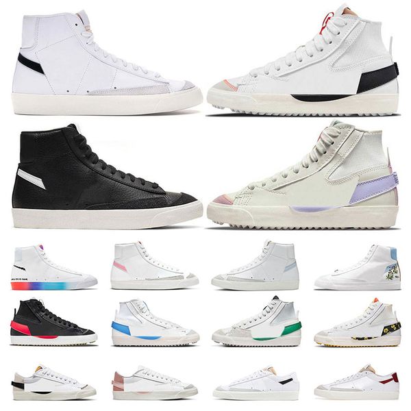 

jumbo blazer mid 77 shoes vintage white black casual shoes for men women blazers indigo celetine pacific blue flat mens trainers sneakers
