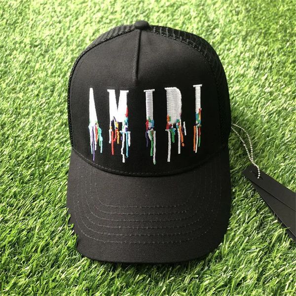 

new designer letter baseball cap milliner men's empty embroidery sun hat fashion casual design block cap multi-color embroidery wash su, Blue;gray