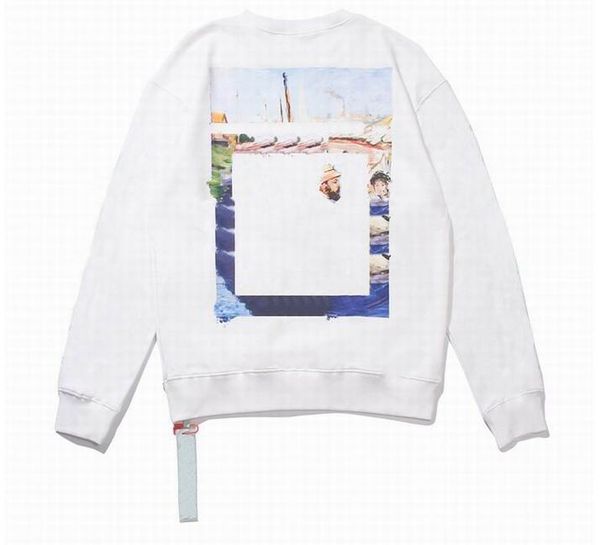 

mens hoodies winter hip hop men offs streetwear letter hoodie man s designers hooded skateboards white hoody high street pullover sweatshirt, Black