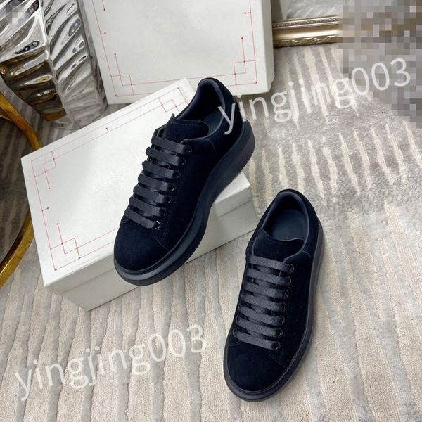 

new designer calfskin casual shoes reflective sneakers vintage leather trainers fashion shoes lace-up women mens sneaker hl210610, Black