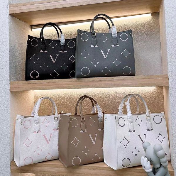 

designer tote handbag luxury shopping bags women leather v letter shoulder bag bags321 fashion handbags business totes purse messenger embos