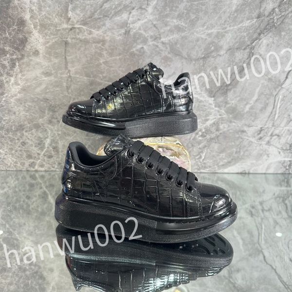 

luxury ceiling retro designer high casual shoes men classic sneakers leather comfort outdoor, Black