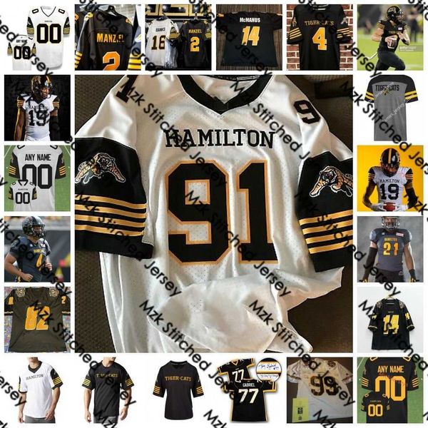 

custom cfl hamilton tiger-cats football jersey 3 jake burt 38 felix garand-gauthier 61 joseph bencze 67 jesse gibbon 59 kay okafor 57 brando, Black