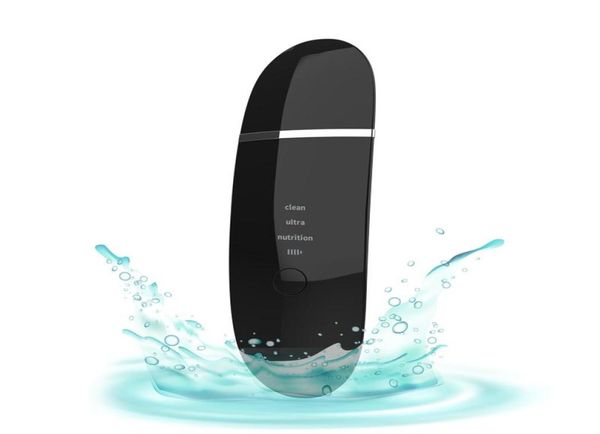 

ultrasonic skin scrubber deep cleaning vibrating facial cleansing skin spatula peeling beauty instrument device3627895
