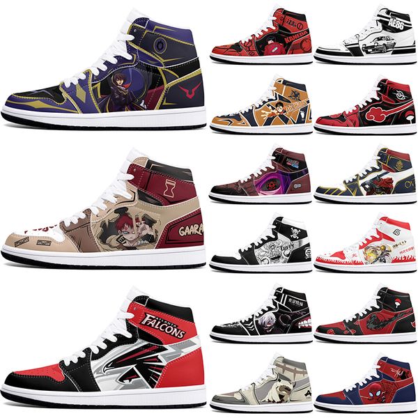 

New diy classics customized shoes sports basketball shoes 1s men women antiskid anime Versatile customized figure sneakers 379953