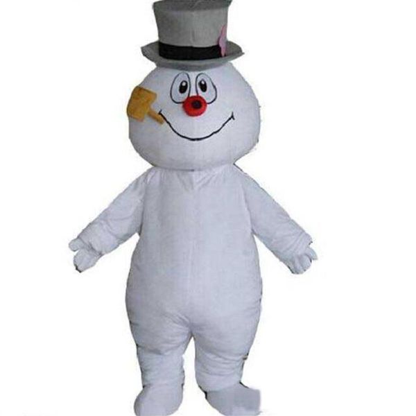 

2018 mascot city frosty the snowman mascot costume anime kits mascot theme fancy dress205g, Red;yellow