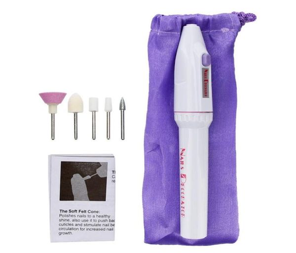 

professional electric manicure nail art file drill art salon manicure pen tool 5bitsset polish feet care product j17186779446