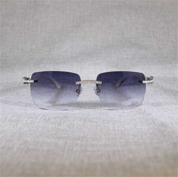 

men's luxury designer vintage rhinestone rimless men natural buffalo horn peacock wood square eyeglasses women for outdoor shades oculo, White;black