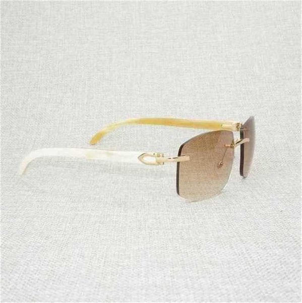 

20% off for luxury designers retro wood oversize men natural black white buffalo horn rimless eyewear frame for outdoor summer oculos gafas, White;black