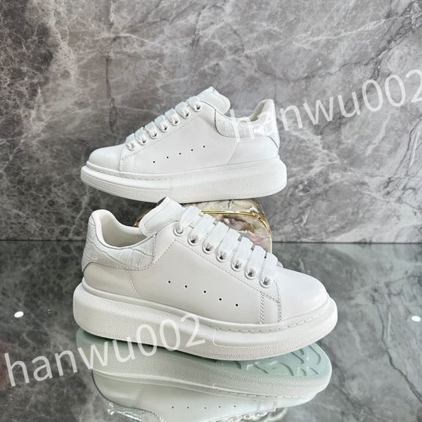 

luxury casual shoes women travel leather lace-up fashion lady flat designer running trainers letters woman shoe platform men gym sneakers, Black