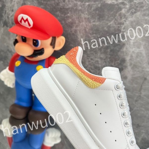 

2023 new excellent designer sneakers men women casual shoes trainers luxury calfskin sneaker fashion platform solid heighten shoe, Black