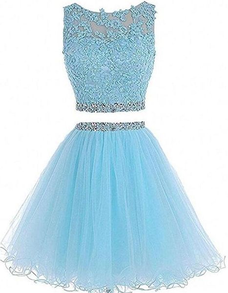 

off the shoulder two piece short prom homecoming dress beaded crystals appliques graduation cocktail party gown qc1163030996, Blue;pink