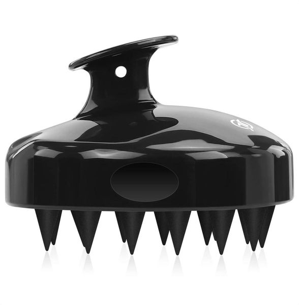 

hair brushes l scalp masr shampoo brush with soft flexible sile bristles for care and head relaxation ergonomic scrubber ciss9277430, Silver