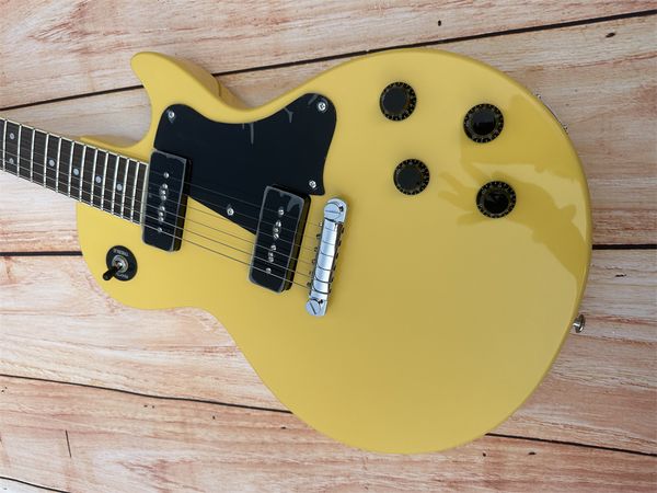 

Standard electric guitar, TV yellow, cream yellow, bright, cream white retro tuner, available, lightning package