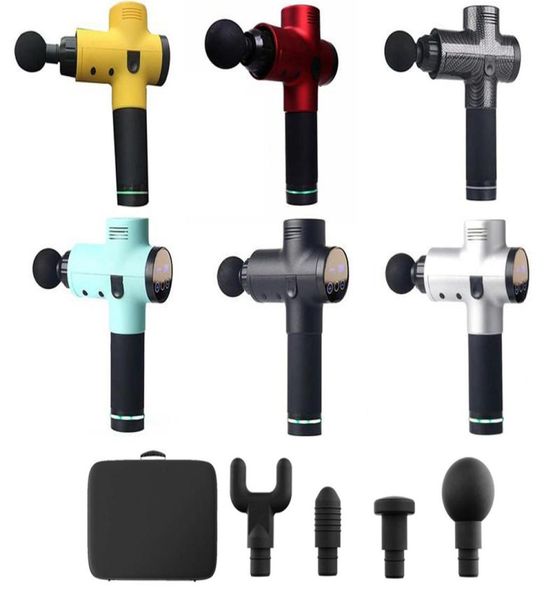 

touch screen 20 files massge gun whole body massage gun for body shape massager with 4 heads4859195