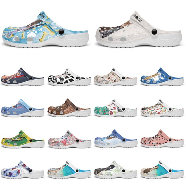 

Customized beautiful and comfortable fashionable glossy Diy shoes for men and women's indoor slippers 39-95751