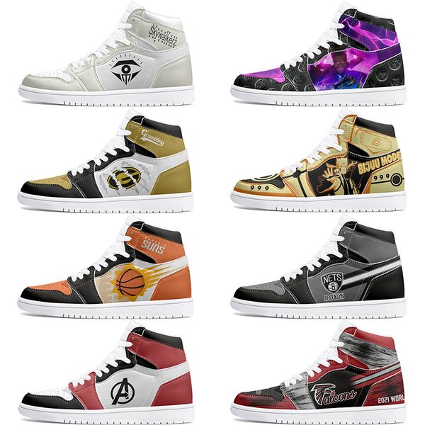 

New Customized Shoes 1s DIY shoes Basketball Shoes damping males 1 females Anime Customized Character Trend Versatile Outdoor Shoe