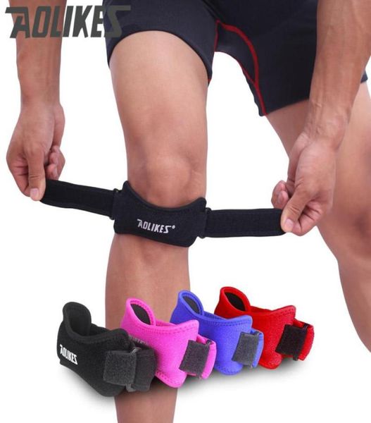 

adjustable knee patellar tendon support strap brace pads running basketball outdoor harm prevent gym recommend aolikes elbow 2385519, Black;gray