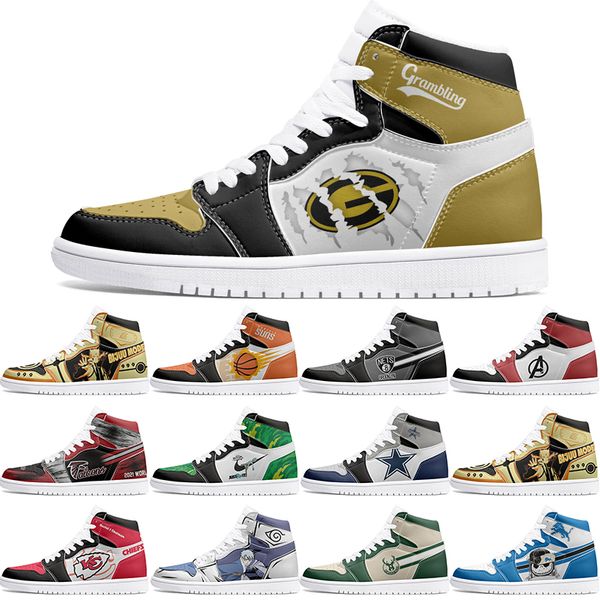 

New Customized Shoes 1s DIY shoes Basketball Shoes damping Male 1 Female 1 Anime Character Customized Personalized Trend Versatile Outdoor sneaker