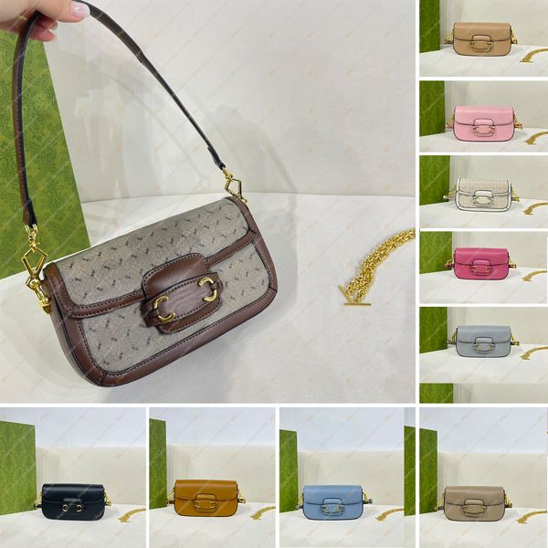 

womens horse shoulder bags designer bag women cross body flap totes fashion leather handbag remavable chain luxury female wallet double ring