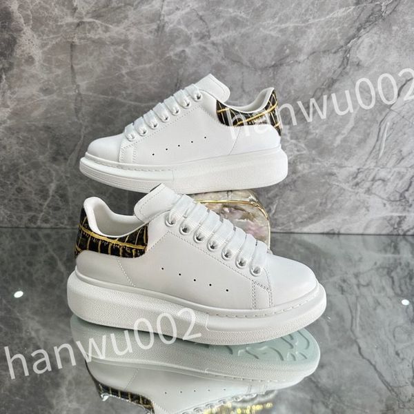 

2023 new luxury casual shoes women travel leather lace-up fashion lady flat designer running trainers letters woman shoe platform men gym sn, Black