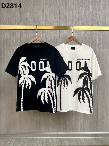 

23ss new t-shirt over size italy d2 t-shirt cotton men polo shirts streetwear men's t-shirts women shorts t-shirt short tee man clothe, White;black