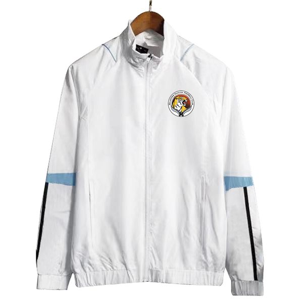 

2023/24 balestier khalsa mens jackets long sleeve full zipper hooded soccer windbreaker hoodie windproof football jacket sports windbreakers, Black;brown