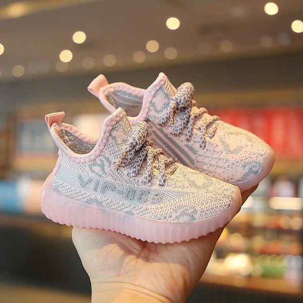 

athletic outdoor kids running sneakers breathable mesh lightweight children shoes anti slippery soft rubber sole casual sport boys girls sho, Black