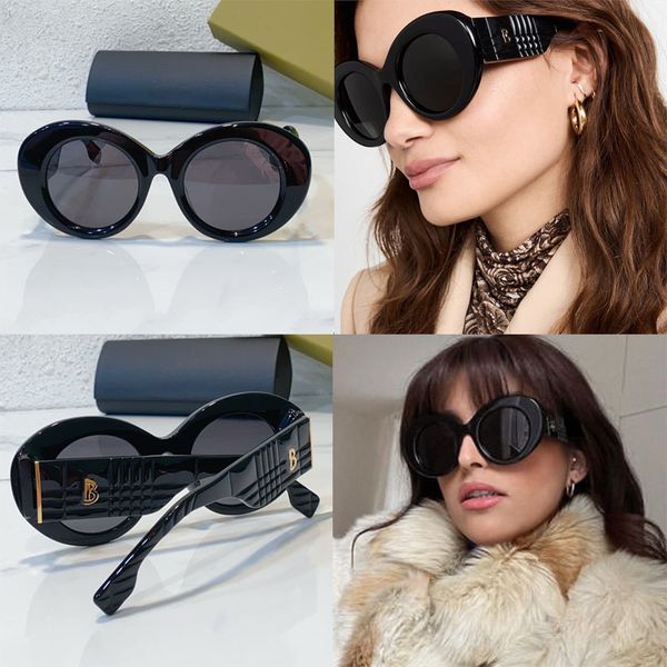 

Fashion Arc Designer Sunglasses Hip Hop Mens and Womens BE4370U Plate Frame Extra Large Lens Legs Lunettes Leisure Resort Beach Party comes with an original box