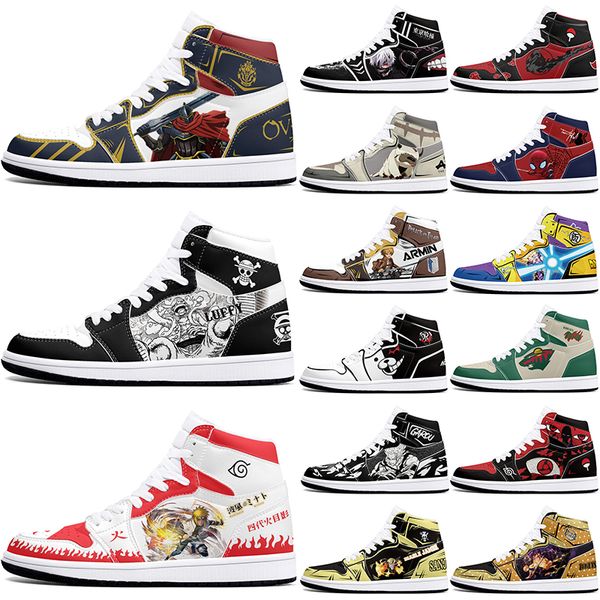 

New diy classics customized shoes sports basketball shoes 1s men women antiskid anime Versatile customized figure sneakers 379127