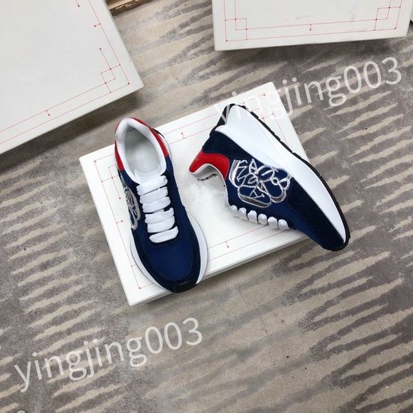 

2023 new womans shoe leather lace up men fashion sneakers white black mens womens luxury casual shoes chaussures espadrilles hl210713
