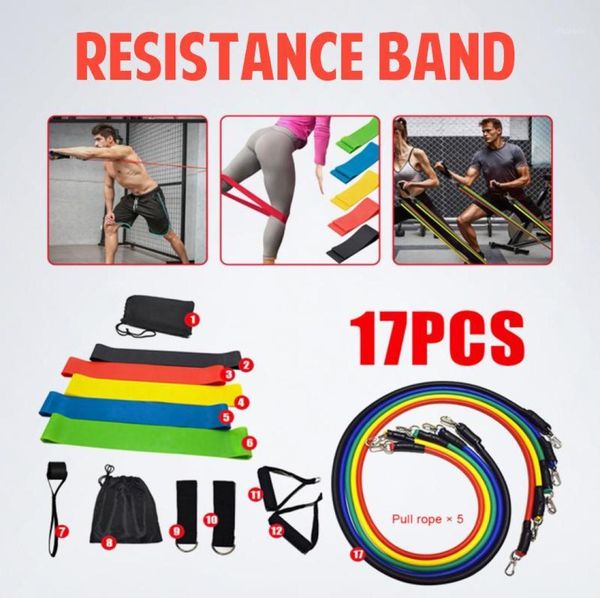 

vip 17 pcsset latex resistance bands crossfit training exercise yoga16204608