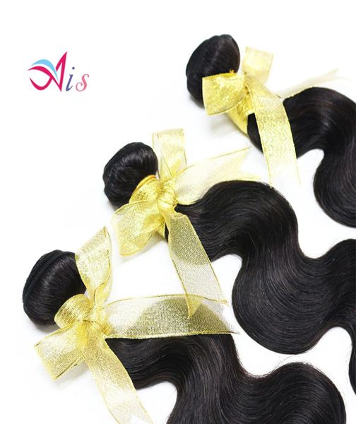 

lowest unprocessed 7a indian peruvian malaysia brazilian hair 3bundleslot body wave hair weaves full head hair extensions5364148, Black