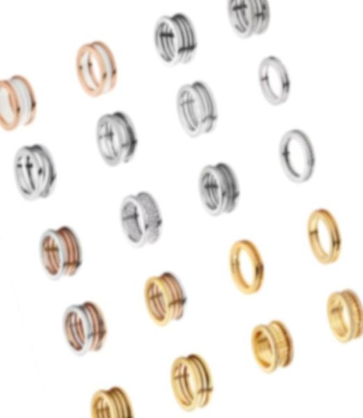 

fashion luxury s925 sterling silver love ring silver rose gold white black ceramic couple rings gift4669746