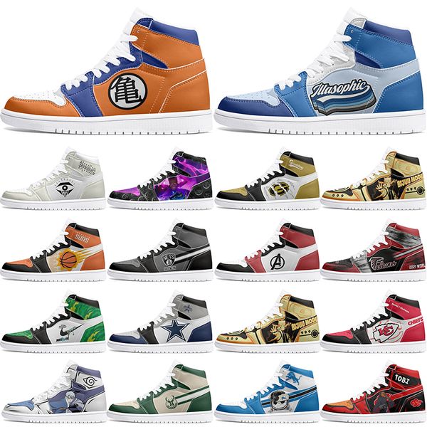

New Customized Shoes 1s DIY shoes Basketball Shoes damping males 1 females 1 Anime Character Customized Personalized Trend Versatile Outdoor Shoes
