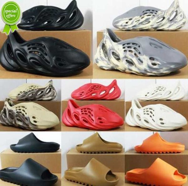 

now yezzzy runner slippers slide sandals sneakers yeezzy designer foam pure onyx ochre bone sand woman women men for slider sliders slipper, Black
