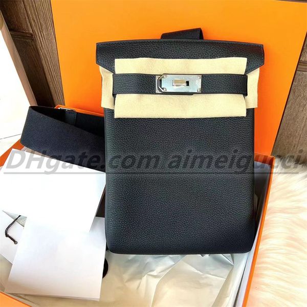 

new women's leather fashionable waist bag shoulder strap bag cross body bag solid color classic men's and women's handbag sho