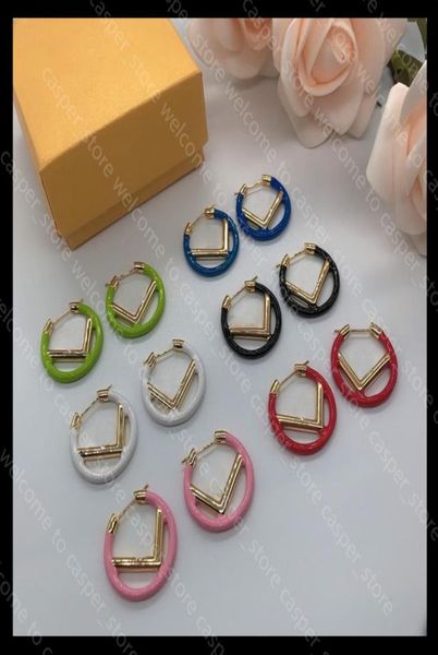 

18 styles fashion hoops earring luxurys designers earrings womens big circle simple earrings for woman brands gold ear stud aretes4833463, Golden;silver