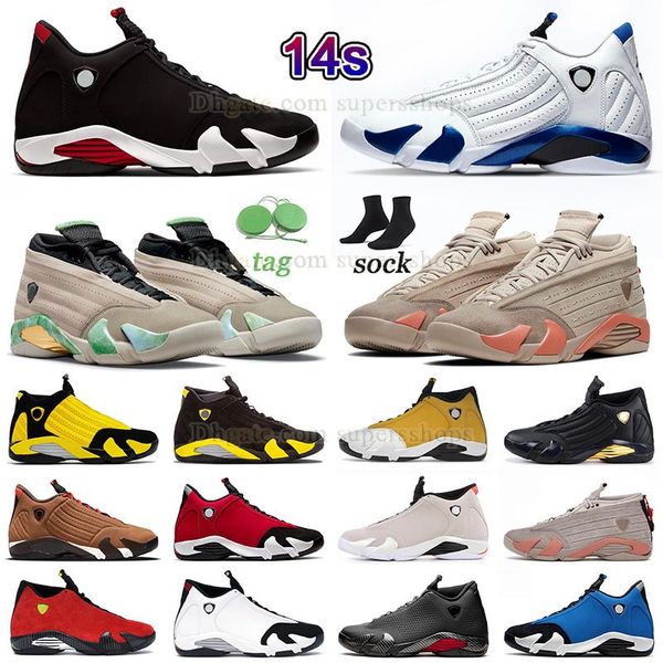 

new fashion mens basketball shoes jumpman 14 14s hyper rotal bred black red sneaker fortune clot terra blush outdoor trainers ginger candy c